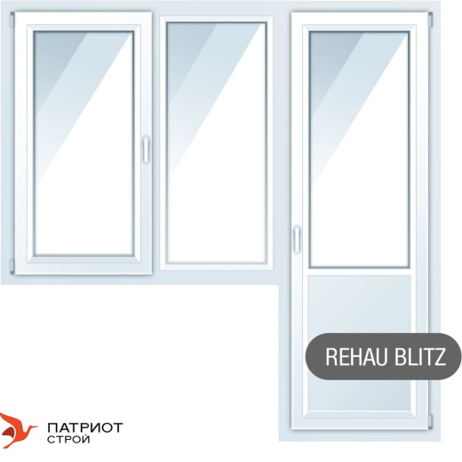 Балконные блоки Rehau Blitz 2000*1400