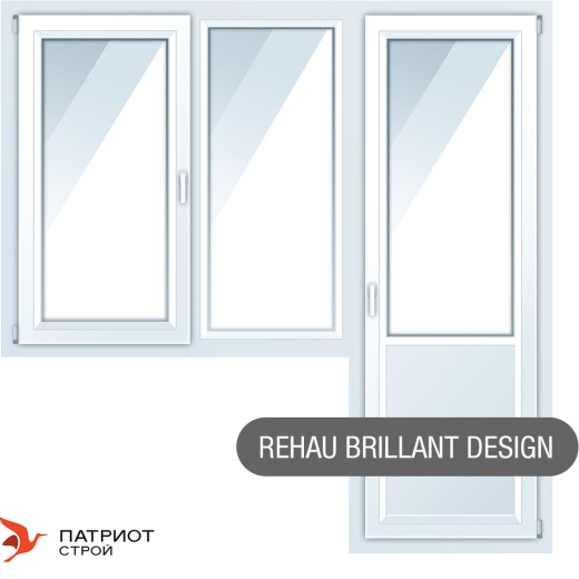 Балконные блоки Rehau Brillant Design 2000*1400